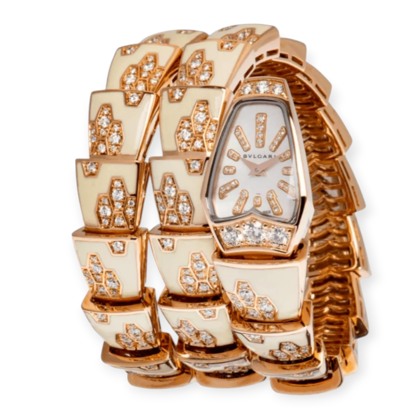 Pre-Owned BVLGARI Serpenti Double Spiral Ladies Watch 101985
