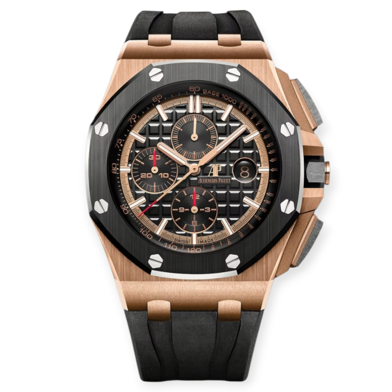 Pre-Owned Audemars Piguet Royal Oak Offshore Rose Gold 44mm Ceramic Bezel 26401RO.OO.A002CA.02.A