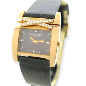 Pre-Owned Chaumet Liens de Chm Ladies Watch Yellow Gold XL Diamond Dial