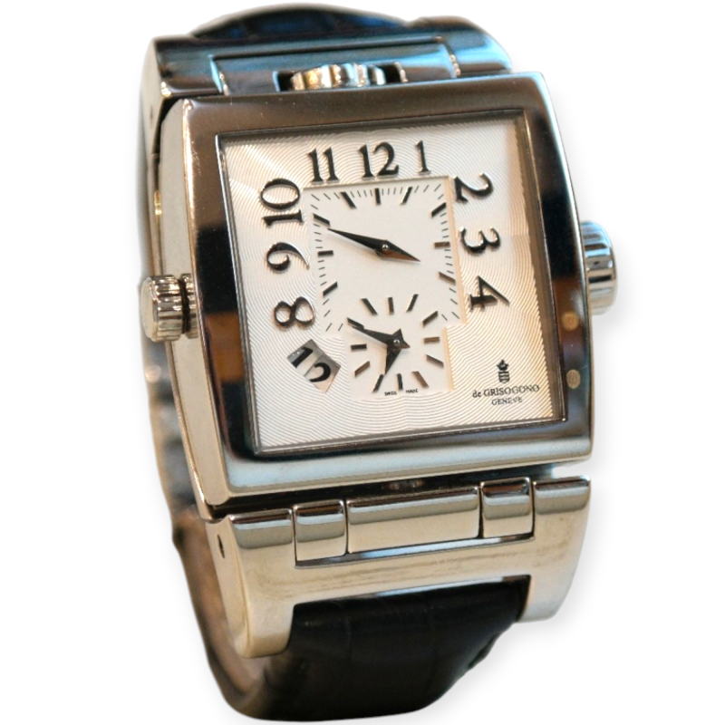 Pre-Owned De Grisogono Instrumento Doppio Tre 44mm Men's Watch