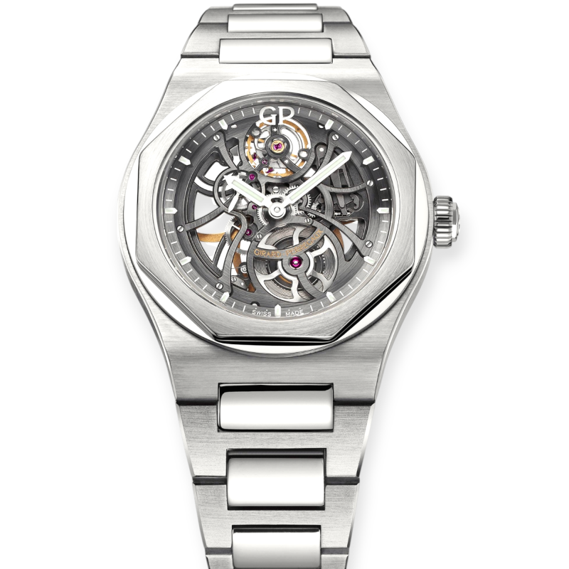 Pre-Owned Girard Perregaux Laureato Skeleton Stainless Steel 42mm