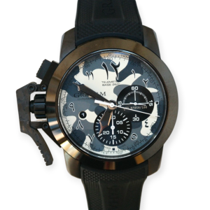 Pre-Owned Graham Chronofighter Oversize Arrow Black Camouflage 2CCAU.S02A.K97N