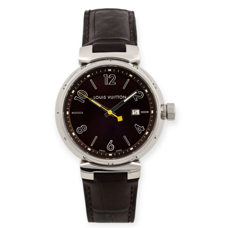Pre-Owned Louis Vuitton Q1111 Tambour Steel 39mm