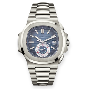 Pre-owned Patek Philippe Nautilus Steel Chronograph 40.5mm 5980/1A-001