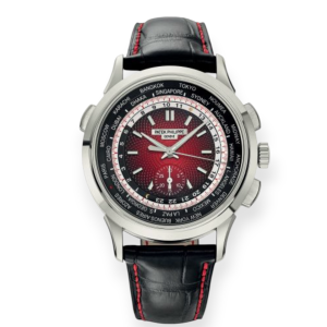 Pre-owned Patek Philippe World Time Chrono-Singapore 2019 Special Edition 5930G-011