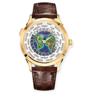 Pre-owned Patek Philippe World Time Complications Yellow Gold 38.5mm 5231J