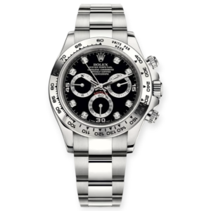 Pre-Owned Rolex Cosmograph Daytona Full White Gold Black Dial 40mm 116509