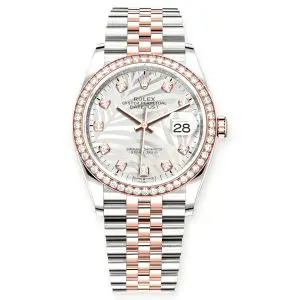 Pre-owned Rolex DateJust 36mm Palm Motif Face 126281RBR