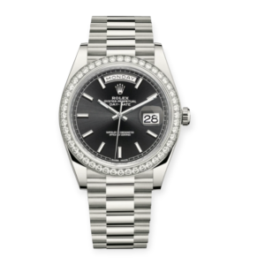 Pre-Owned Rolex Day-Date II 40mm White Gold Diamond Bezel Set 228349RBR