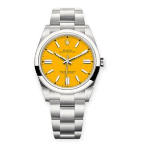 Pre-Owned Rolex Oystersteel Perpetual 31mm Yellow Dial 277200