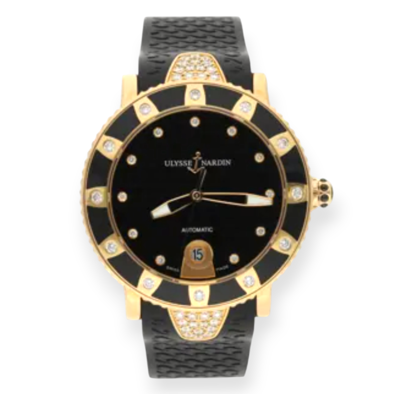 Pre-Owned Ulysse Nardin Lady Diver Rose Gold 42mm 8106-101