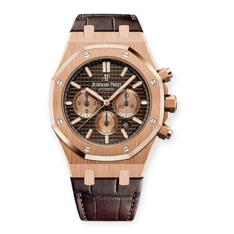 Pre-Owned Audemars Piguet Royal Oak Chronograph Rose Gold 41mm Chocolate-Dial
