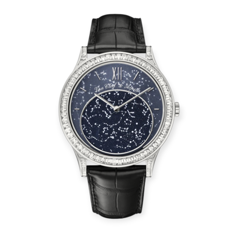 Pre-Owned Van Cleef & Arpels Midnight In Paris White Gold 41mm ARM96400