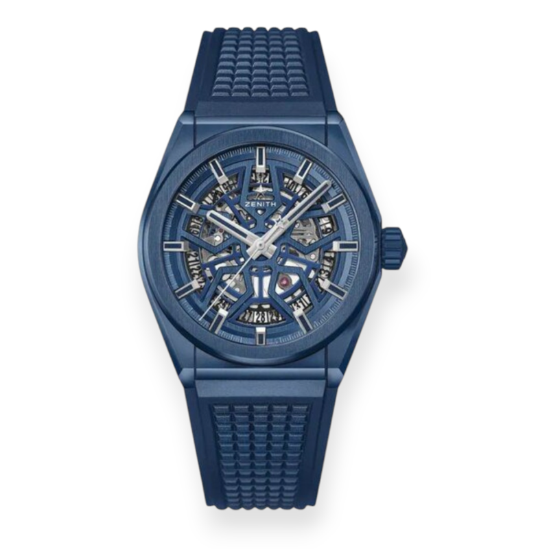 Pre-Owned Zenith Ceramic 41mm Defy Classic Blue Skeleton 49.9003.670/51.R793