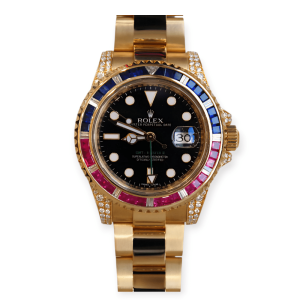 Pre-Owned Rolex GMT-Master II 40mm Sapphire Bezel  Afterset 116718LN