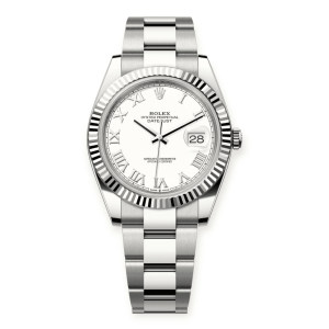 Pre-Owned Rolex DateJust 41mm White Roman Dial Oystersteel 126334-0023
