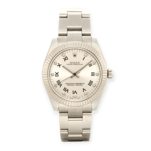 Pre-Owned Rolex Osyter Perpetual 31mm Rhodium Diamond Dial 177234