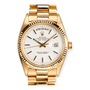 Pre-Owned Rolex Day-Date Yellow Gold 36mm White Dial President 1803