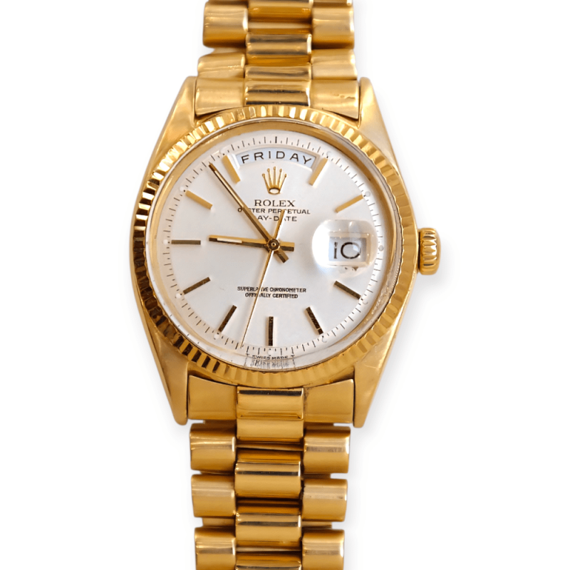 Pre-Owned Rolex Day-Date Yellow Gold 36mm White Dial President 1803