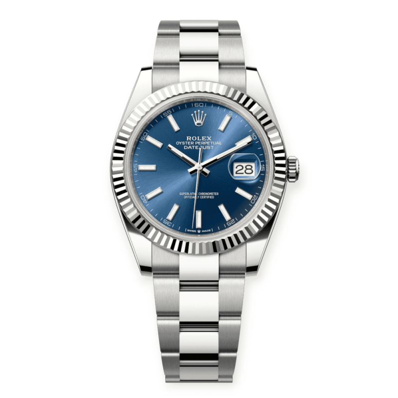 Pre-Owned Rolex DateJust 41mm 126334 Bright Blue Dial Oystersteel