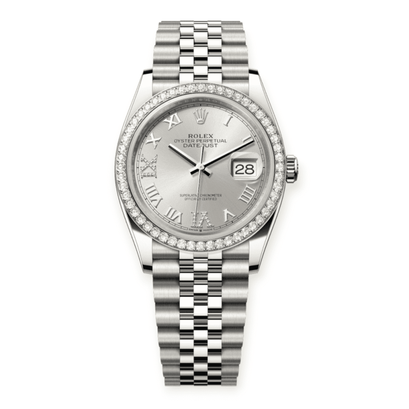 Pre-Owned Rolex DateJust 36mm Steel & Diamond Jubilee 126284RBR