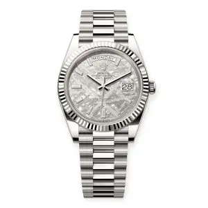 Pre-Owned Rolex Day-Date II White Gold 40mm Meteorite 228239 President