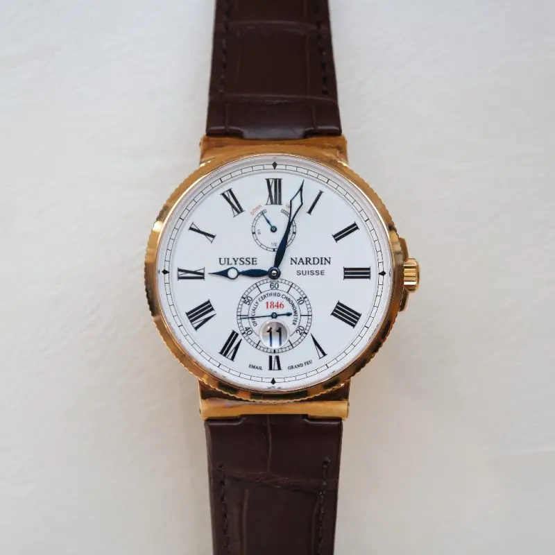 Pre-Owned Ulysse Nardin Maxi Marine Rose Gold 43mm 266-67