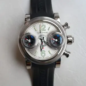 Pre-Owned Graham Swordfish Chronograph Steel 46mm 2SWAS.S06A.K06B