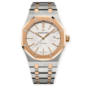 Pre-owned Audemars Piguet Royal Oak 41mm Steel & Rose Gold 15400SR.OO.1220SR.01