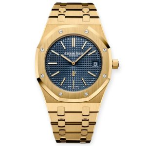 Pre-owned Audemars Piguet Royal Oak Extra-Thin 39mm Yellow Gold 15202BA.OO.1240BA.01