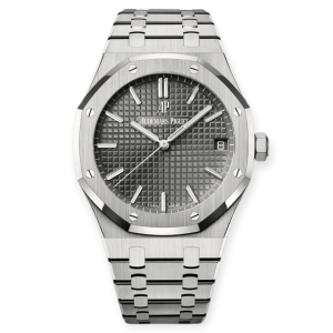 Pre-owned Audemars Piguet Royal Oak Steel Gray Dial 41mm 15500ST.OO.1220ST.02
