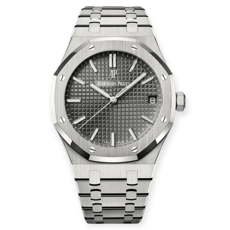 Pre-owned Audemars Piguet Royal Oak Steel Gray Dial 41mm 15500ST.OO.1220ST.02