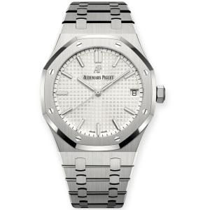 Pre-owned Audemars Piguet Royal Oak Steel White Dial 41mm 15500ST.OO.1220ST.04