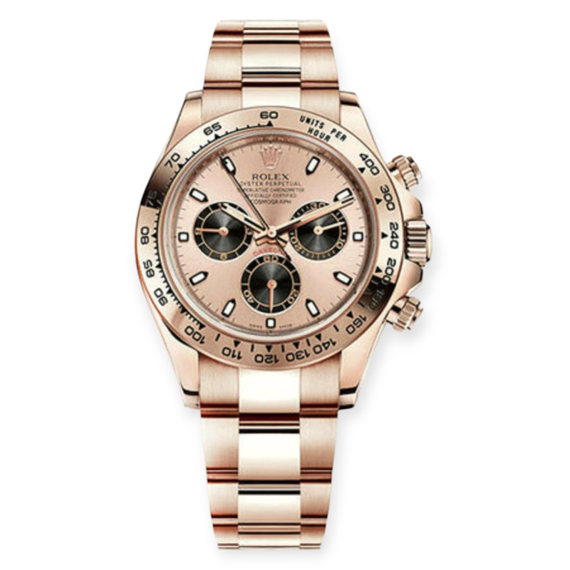 Pre-owned Rolex Cosmograph Daytona Rose Gold 40mm Sundust & Black Dial 116505