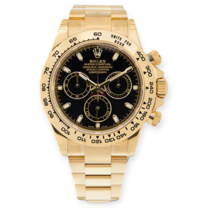 Pre-owned Rolex Cosmograph Daytona Yellow Gold 40mm Black Dial 116508