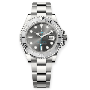 Pre-owned Rolex Yacht Master Steel 40mm Rhodium Dial 126622
