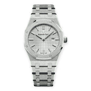 Pre-owned Audemars Piguet Royal Oak 33mm Frosted White Gold 67653BC.GG.1263BC.01