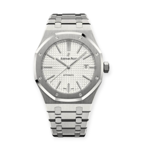 Pre-owned Audemars Piguet Royal Oak Steel White Dial 41mm 15400ST.OO.1220ST.02