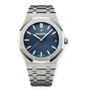 Pre-owned Audemars Piguet Royal Oak Steel Blue Dial 41mm 15500ST.OO.1220ST.01
