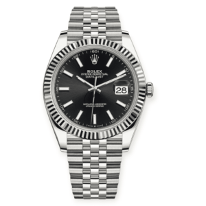 Pre-owned Rolex DateJust Full Steel 41mm Black Index Dial Jubilee 126334
