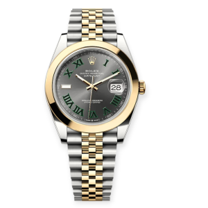 Pre-Owned Rolex DateJust Steel & Yellow Gold Wimbledon Dial 41mm Jubilee Bracelet 126303