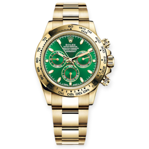 Pre-owned Rolex Cosmograph Daytona Yellow Gold 40mm Green Dial "John Mayer" 116508-0013