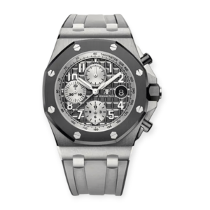 Pre-owned Audemars Piguet Offshore "Ghost" Titanium/Ceramic 42mm Gray Dial 26470IO.OO.A006CA.01