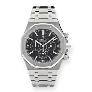 Pre-owned Audemars Piguet Royal Oak Chronograph 41mm Stainless Steel Black Dial 26320ST.OO.1220ST.0106CA.01
