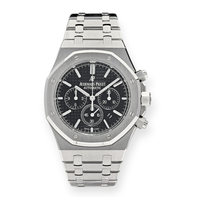 Pre-owned Audemars Piguet Royal Oak Chronograph 41mm Stainless Steel Black Dial 26320ST.OO.1220ST.0106CA.01