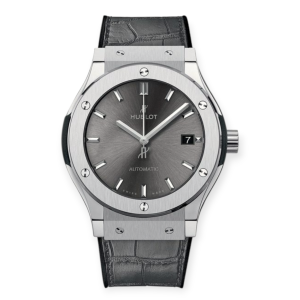Pre-owned Hublot Classic Fusion Titanium 45mm Gray Dial 511.NX.7071.LR