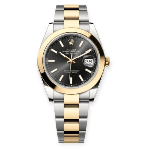 Pre-Owned Rolex DateJust Steel & Yellow Gold 41mm  Black Index Dial Oyster 126303