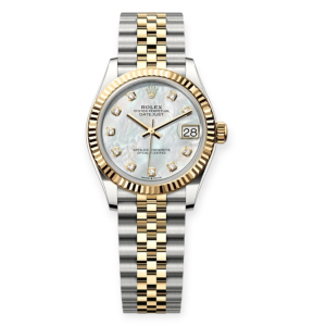 Pre-owned Rolex DateJust Steel & Yellow Gold 31mm MOP Diamond Dial Jubilee 278273