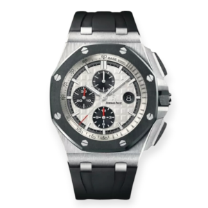Pre-owned Audemars Piguet Offshore Chronograph 44mm Steel, Ceramic Bezel White Dial 26400SO.OO.A002CA.01