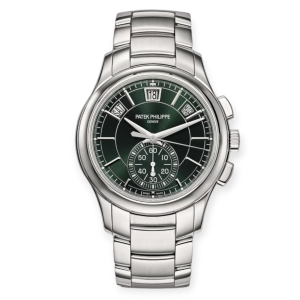 Pre-owned Patek Philippe Annual Calendar Complications Flyback Chronograph Steel 42mm 5905/1A-001